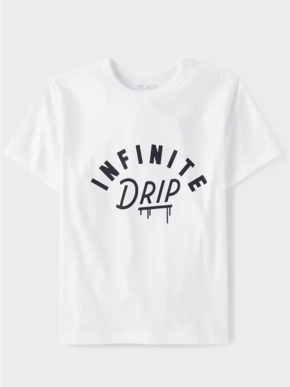 The Children's Place White Tee with Black 
